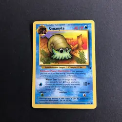 Pokemon TCG Omanyte Fossil 52 Regular Unlimited Common - Image 1