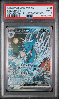 2024 Pokemon SV Promo Kingdra EX #131 SFA Special Illustration Coll PSA 9 MINT - Image 1