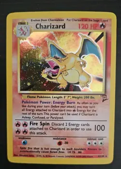Pokemon Charizard 4/130 Holo Rare Base Set 2 120 HP Wizards 2000 - Image 1