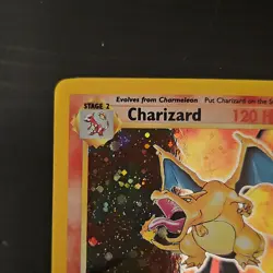 Pokemon Charizard 4/130 Holo Rare Base Set 2 120 HP Wizards 2000 - Image 3