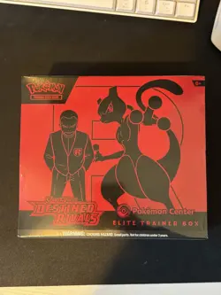 Destined Rivals Pokemon Center Elite Trainer Box ETB Sealed in Acrylic Case ✅🔥 - Image 2