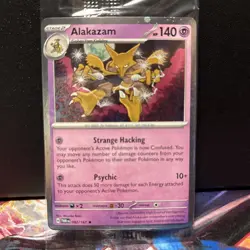 Pokemon - Alakazam 082/167 Cosmos Holo Twilight Masquerade SEALED - Image 1
