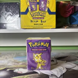 1999 Vintage Pokemon Pikachu Mewtwo Ultra Pro ZAP Deck Box WOTC SEALED + Badge + - Image 2