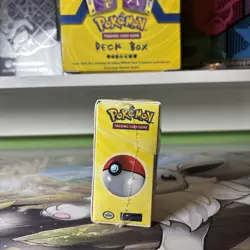 1999 Vintage Pokemon Pikachu Mewtwo Ultra Pro ZAP Deck Box WOTC SEALED + Badge + - Image 3