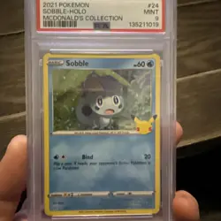2021 Pokemon Sobble Holo McDonald’s Collection #24 PSA 9 - Image 1