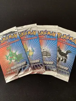 [4x] Pokemon TCG- EX Ruby & Sapphire SPANISH - Art Set of 4 Sealed Booster Packs - Image 1