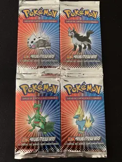 [4x] Pokemon TCG- EX Ruby & Sapphire SPANISH - Art Set of 4 Sealed Booster Packs - Image 2
