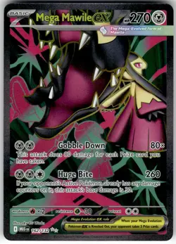 MEGA MAWILE EX - 162/132 - ULTRA RARE - MEGA EVOLUTION - POKEMON - - NM - Image 2