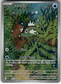 BASCULIN - 108/086 - ILLUSTRATION RARE - WHITE FLARE - POKEMON - - NM - Image 2