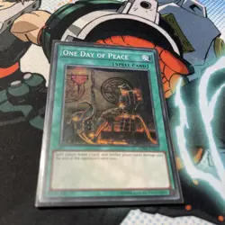 Yu-Gi-Oh One Day of Peace OP04-EN012 Super Rare UNL Edition Card LP - Image 1