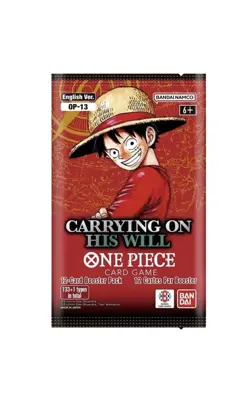 One Piece TCG English OP-13 Carrying On His Will Loose Booster Pack - - Image 1
