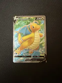 Dragonite V 76/78 Pokemon TCG Pokemon GO Ultra Rare Full Art Holo NM - Image 1