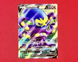 Pokemon TCG Grapploct V 072/073 Full Art Holo Rare Champion's Path NM - Image 1