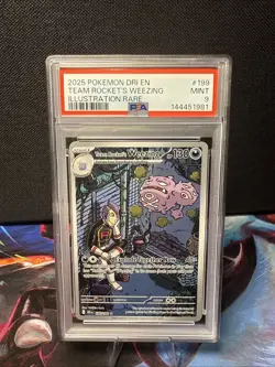 Pokemon TCG Team Rockets Weezing Destined Rivals 199/182 PSA 9 - Image 1