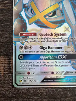 Metagross GX 157A/145 Alternate Art Holo Pokemon 2019 Pack Fresh NM - Image 5