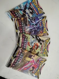 POKEMON TCG! SWSH Astral Radiance BOOSTER PACK SEALED BRAND NEW LOT OF 4 - Image 1