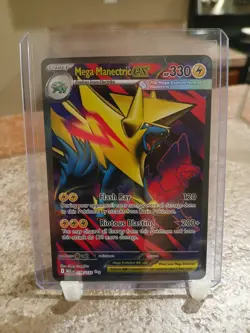 Pokemon TCG Mega Manectric EX 158/132 Mega Evolution Full Art Ultra Rare - Image 1