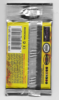 1999 Pokemon Base Set Unlimited Long Crimp Charizard Booster Pack LIGHT, SEALED - Image 2