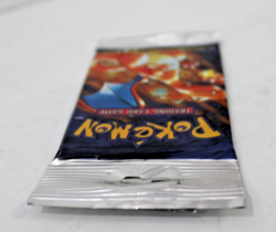 1999 Pokemon Base Set Unlimited Long Crimp Charizard Booster Pack LIGHT, SEALED - Image 5