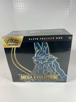 Pokemon TCG Mega Evolution Lucario Elite Trainer Box ETB Factory Sealed - Image 1