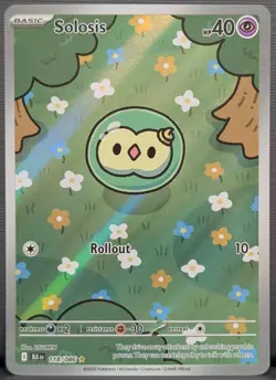 Solosis 118/086 Sv: Black Bolt Illustration Rare Holo Near Mint Pokemon TCG - Image 1