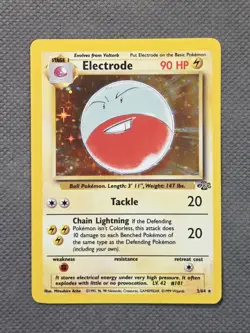 1999 Pokemon Electrode Jungle 2/64 Holo Unlimited Rare WoTC Vintage TCG - Image 1