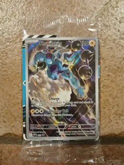 Pokemon TCG Thundurus SVP 209 Black Bolt Promo Sealed Illustration Rare - Image 1
