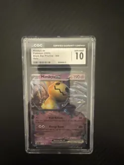 Pokemon TCG Mimikyu EX #004 Holo Black Star Promo Scarlet & Violet 2023 - Image 1