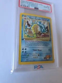 2000 Pokemon PSA 10 Gem Mint Gym Challenge 1st Edition Misty’s Gyarados #13 - Image 3
