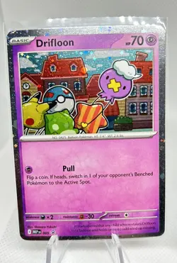 Drifloon 005 and Drifblim 006 MEGA EVOLUTION BLACK STAR PROMO Pokemon TCG M NM - Image 3