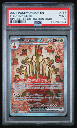 Hydrapple ex 167/142 (Illustration Rare; PSA 9): Sv07 Stellar Crown Pokemon TCG - Image 1