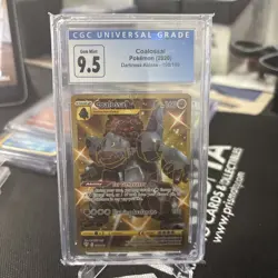 Pokemon Pokemon TCG Coalossal (Secret) 198/189 Swsh03: Darkness Ablaze Gold Holo - Image 1