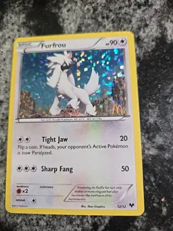 Pokemon Tcg Furfrou 012/012 McDonald's 2013 Holo Promo NM/VLP - Image 2