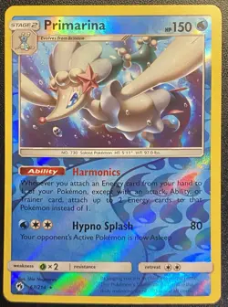 Primarina Reverse Holo Rare 67/214 Pokemon TCG Sun & Moon Lost Thunder - NM - Image 2
