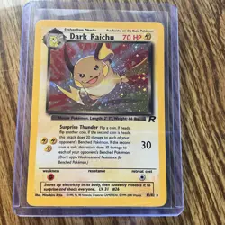 Dark Raichu Holo 83/82 Pokemon LP Almost Put This One On As Near Mint - Image 2