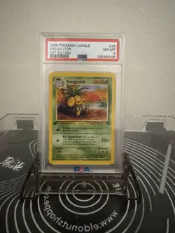 1999 POKEMON JUNGLE 1ST ED #35 EXEGGUTOR PSA 8 - Image 1