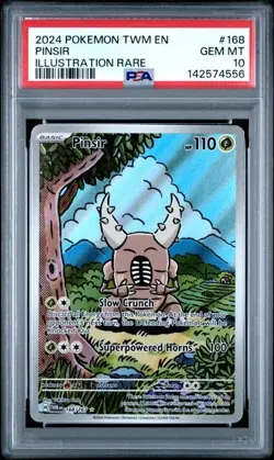 Pinsir 168/167 Sv06: Twilight Masquerade Holo PSA 10 Pokemon TCG - Image 1