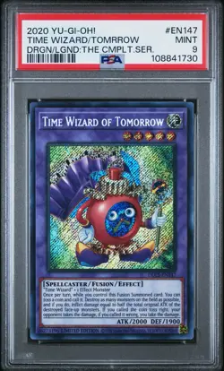 2020 YU-GI-OH! DRAGONS OF LEGEND: THE COMPLETE SERIES #EN147 TIME WIZARD PSA 9 - Image 1