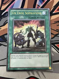 Yu-Gi-Oh! A Hero Lives Ultimate Rare GENF-IT098 ITALIAN 1st Ed. LP (2 Available) - Image 3