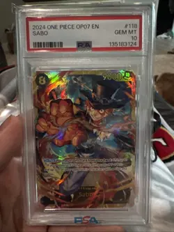 Sabo OP07-118 500 Years in the Future Foil One Piece PSA 10 - Image 1