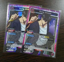 Union Arena UE17BT: SOLO LEVELING Sung Jinwoo UE17BT/SLG-1-021 Super Rare SR 1x - Image 1