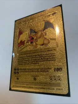 Pokemon Charizard 120HP Gold Foil 🔥card 4/102 Moderate Play Textured - Image 4