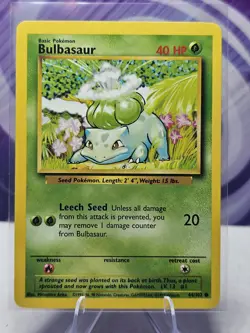 Bulbasaur 44/102 Unlimited Base Set Pokemon Card - Image 1