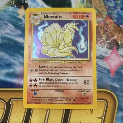 Ninetales 12/102 Base Set Rare Holo Pokemon Card WOTC 1999 - Light Play - Image 1