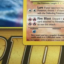 Ninetales 12/102 Base Set Rare Holo Pokemon Card WOTC 1999 - Light Play - Image 4