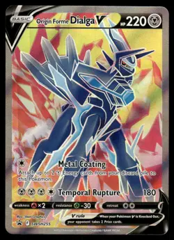 Pokemon Cards Origin Forme Dialga V SWSH255 SWSH Black Star Promo NM - Image 1