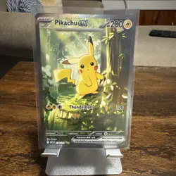 Pokemon Pikachu EX 276/217 Basic Ascended Heroes Full Art Holo Card *PACK FRESH* - Image 1