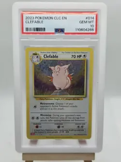 Pokemon TCG Clefable 014/034 Trading Card Game Classic Holo PSA 10 - Image 1