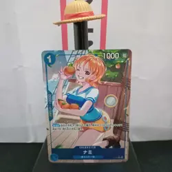 One Piece TCG P-053 Nami Japanese Promo Full Art Foil Card Mint Condition - Image 1