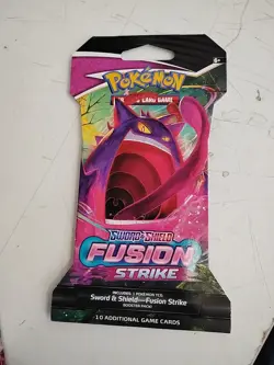 Pokemon TCG Sword&Shield Fusion Strike Booster Pack Random Art - 1 Pack=10 Cards 820650809170 - Image 2